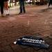 A campaign sign on the ground of the Michigan campus on Tuesday. Daniel Brenner I AnnArbor.com